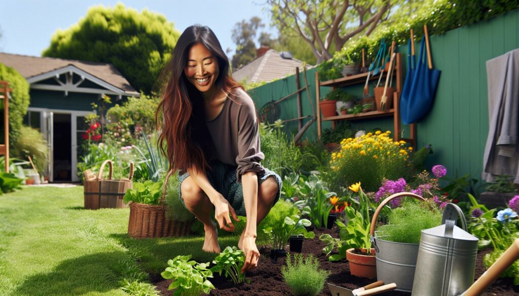 topless gardening